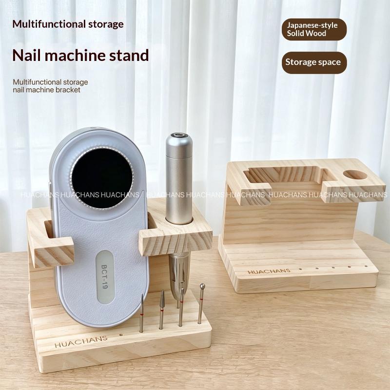 Home Improvement Help - Portable Wooden Nail Drill Bits Holder