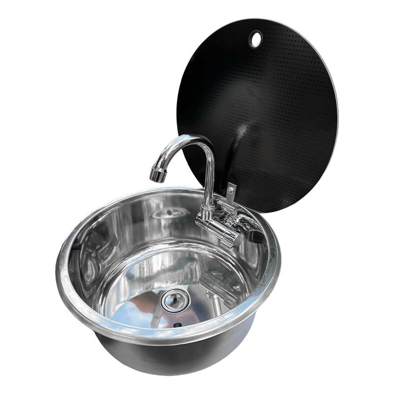 RV Circular Sink with Lid Kitc - Home Improvements 评论和价格