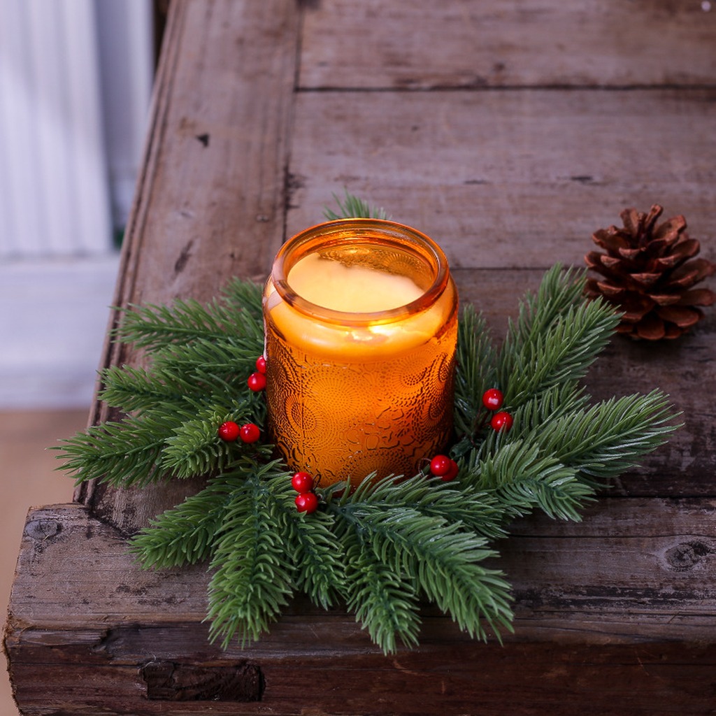 Red Berry Candle Wreath Natura - Home Improvement Shop 评论和价格