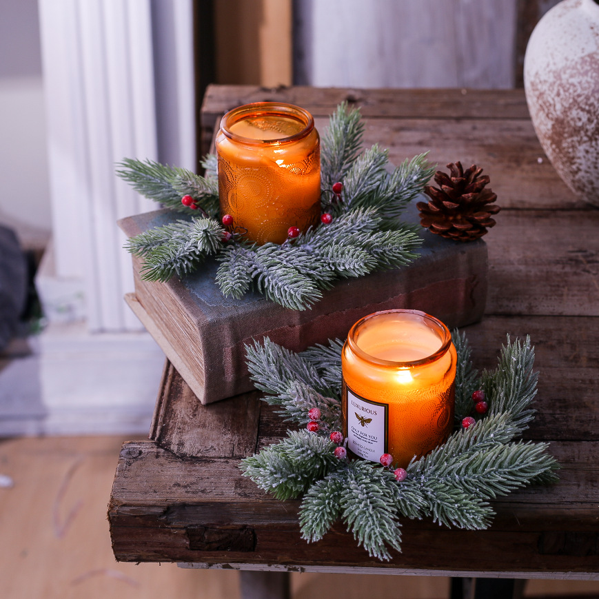 Red Berry Candle Wreath Natura - Home Improvement Shop 评论和价格