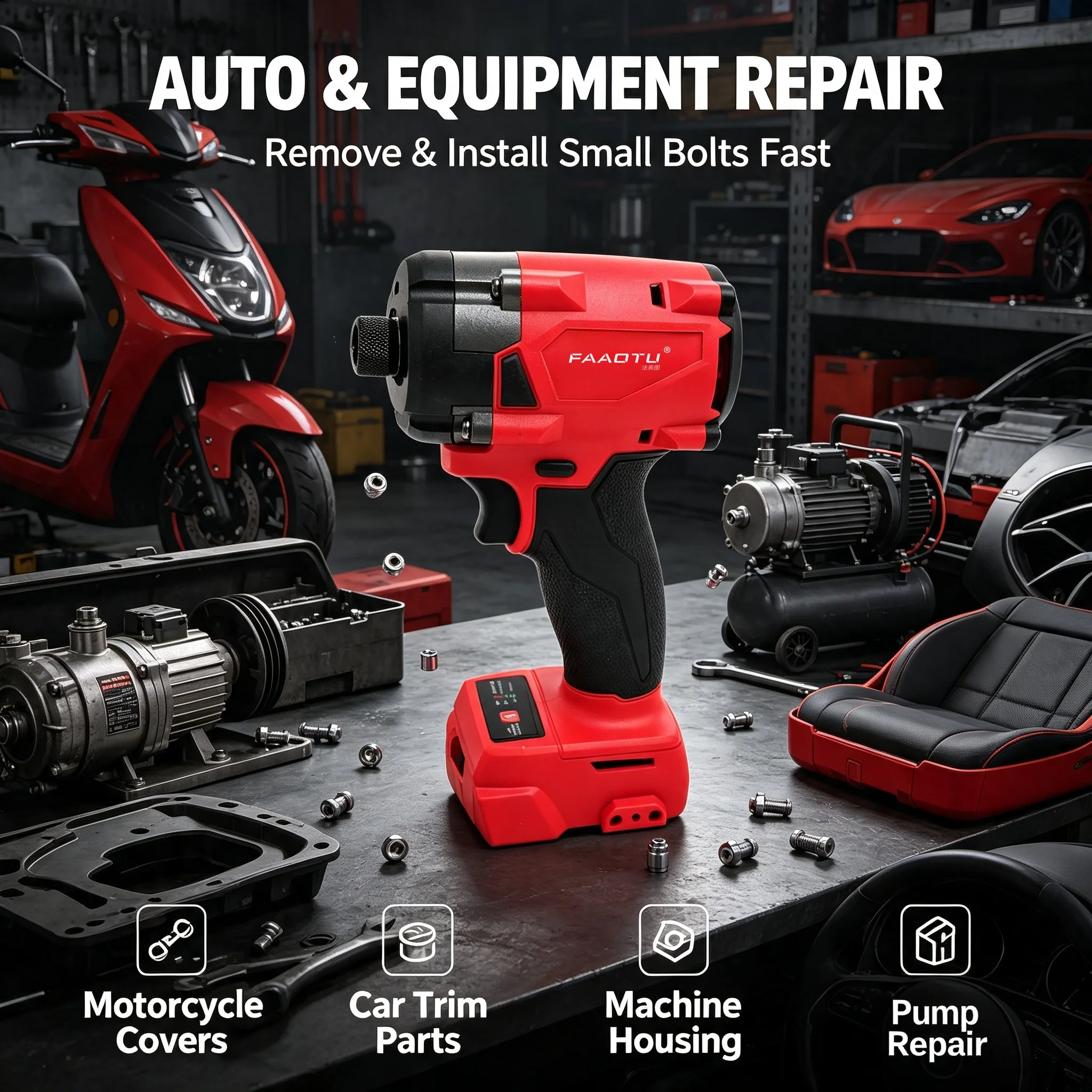 FAAOTU 18V Cordless Electric S - Home Improvement Diy 评论和价格