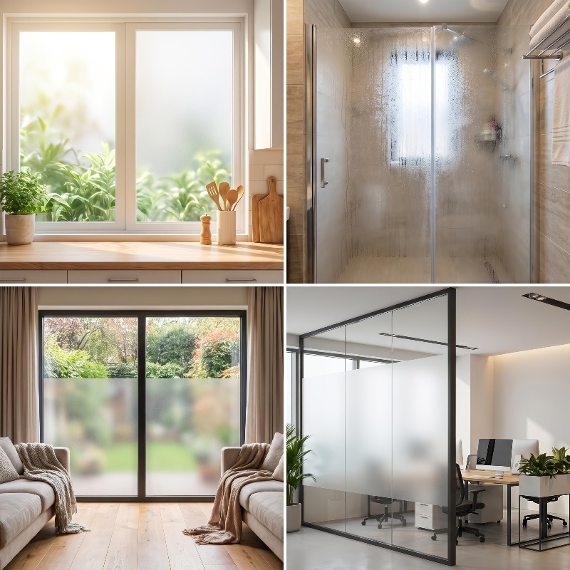 Pure White Frosted Privacy Win - Home Improvement Diy 评论和价格